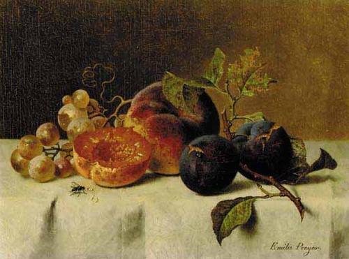 Johann Wilhelm Preyer Trauben France oil painting art